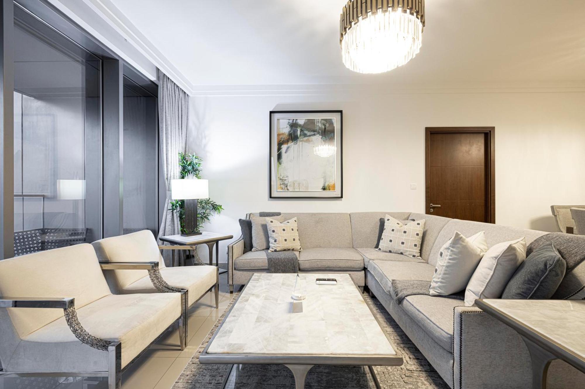 Full Burj Khalifa - 3 Bedroom + Maid In Downtown Apartment